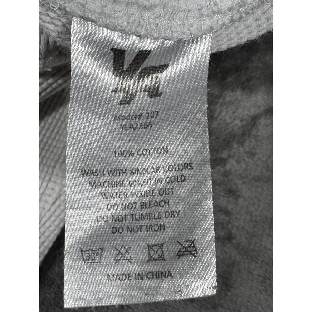 YoungLA Pants Mens Medium Gray Thermal Waffle Knit Joggers Pockets Elastic Waist